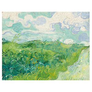 Green Wheat Field, Auvers - 빈센트 반 고흐 / 명화그림 (수입원목액자)