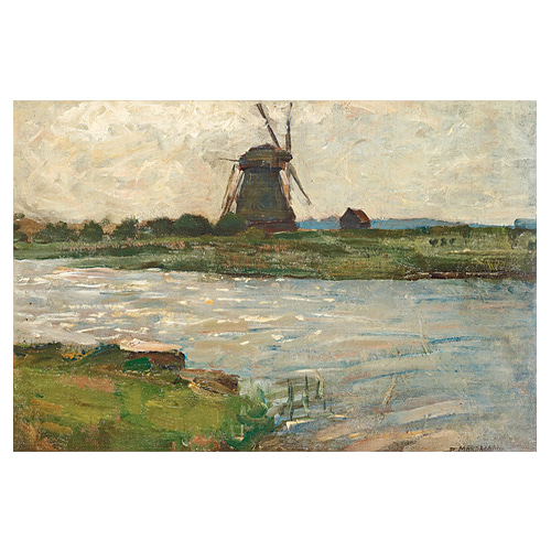 Oostzijdse Mill viewed from dock at Landzicht Farm - 피에트 몬드리안 / 추상화그림 (인테리어액자)