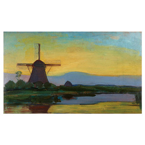 Oostzijdse Mill in the Evening - 피에트 몬드리안 / 추상화그림 (인테리어액자)