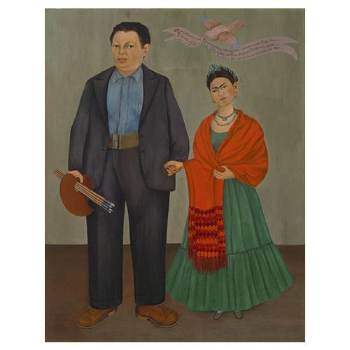 Frieda and Diego Rivera - 프리다 칼로 / 명화그림 (수입원목액자)